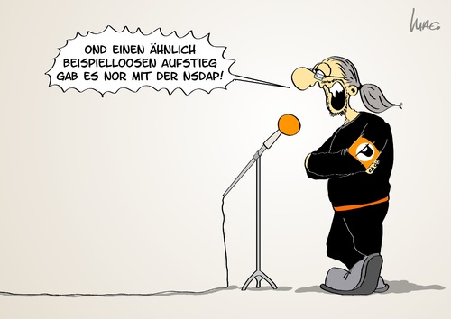 Cartoon: Aufstieg (medium) by Marcus Gottfried tagged aufstieg,piraten,parteispitze,partei,berlin,zitat,martin,delius,rassismus,debatte,rücktritt,kandidatur,aufstieg,piraten,parteispitze,partei,berlin,zitat,martin,delius,rassismus,debatte,rücktritt,kandidatur