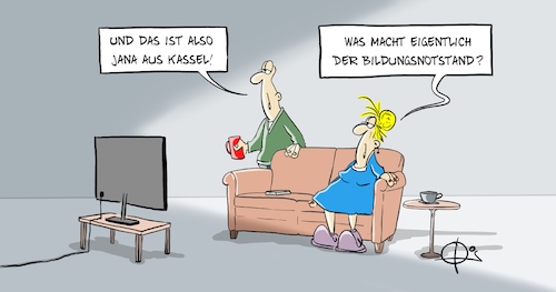 Cartoon: Bildungsnotstand241120 (medium) by Marcus Gottfried tagged bildung,notstand,jana,kassel,demonstration,bildung,notstand,jana,kassel,demonstration
