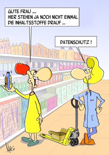 Cartoon: Datenschutz (medium) by Marcus Gottfried tagged laden,geschäft,einkauf,verkauf,verkäuferin,daten,produkt,beschreibung,geheimnis,datenschutz,inhalt,inhaltsstoff,verbraucher,verbraucherschutz,konsument,schutz,laden,geschäft,einkauf,verkauf,verkäuferin,daten,produkt,beschreibung,geheimnis,datenschutz,inhalt,inhaltsstoff,verbraucher,verbraucherschutz,konsument,schutz