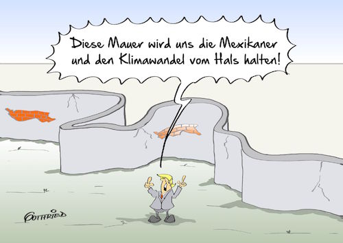 Cartoon: diese Mauer (medium) by Marcus Gottfried tagged donad,trump,mauer,mexico,us,usa,präsident,klimawandel,klima,klimakatastrophe,zurückhalten,bildung,allgemeinbildung,dekret,lösung,simpel,weltbild,freunde,marcus,gottfried,cartoon,karikatur,donad,trump,mauer,mexico,us,usa,präsident,klimawandel,klima,klimakatastrophe,zurückhalten,bildung,allgemeinbildung,dekret,lösung,simpel,weltbild,freunde,marcus,gottfried,cartoon,karikatur