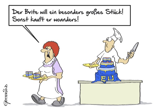 Cartoon: großes Stück (medium) by Marcus Gottfried tagged großbritannien,england,kuchen,eu,europa,stück,forderung,anspruch,konditor,bäcker,brexit,absprung,austritt,union,wertegemeinschaft,vorteil,nachteil,freunde,marcus,gottfried,cartoon,karikatur,großbritannien,england,kuchen,eu,europa,stück,forderung,anspruch,konditor,bäcker,brexit,absprung,austritt,union,wertegemeinschaft,vorteil,nachteil,freunde,marcus,gottfried,cartoon,karikatur