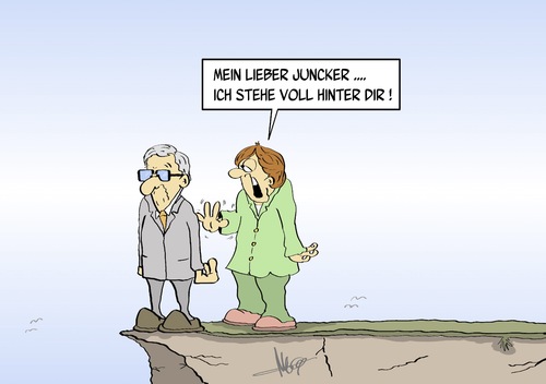 Cartoon: hinter Juncker (medium) by Marcus Gottfried tagged eu,europa,parlament,jean,claude,juncker,schulz,wahl,kommission,kommissionschef,posten,marcus,gottfried,cartoon,karikatur,postengeschacher,personalie,gipfel,nominierung,abgrund,sturz,eu,europa,parlament,jean,claude,juncker,schulz,wahl,kommission,kommissionschef,posten,marcus,gottfried,cartoon,karikatur,postengeschacher,personalie,gipfel,nominierung,abgrund,sturz