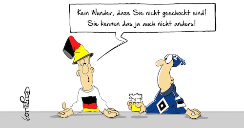 Cartoon: HSV (medium) by Marcus Gottfried tagged hsv,fussball,nationalmannschaft,nedger,niederlande,länderspiel,marcus,gottfried,hsv,fussball,nationalmannschaft,nedger,niederlande,länderspiel,marcus,gottfried