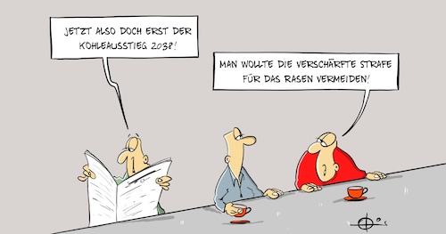 Cartoon: Kohleausstieg (medium) by Marcus Gottfried tagged kohle,ausstieg,2038,energie,wirtschaft,umwelt,umweltschutz,braunkohle,bergwerk,scheuerer,andreas,radarkontrolle,geschwindigkeit,verkehrsminister,strafe,führerschein,bußgeldkatalog,kohle,ausstieg,2038,energie,wirtschaft,umwelt,umweltschutz,braunkohle,bergwerk,scheuerer,andreas,radarkontrolle,geschwindigkeit,verkehrsminister,strafe,führerschein,bußgeldkatalog