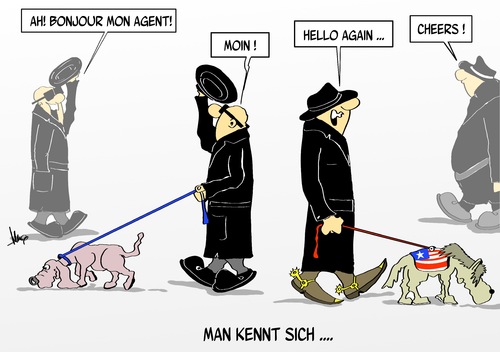 Cartoon: Man kennt sich (medium) by Marcus Gottfried tagged agent,agenten,kennen,lernen,bekannte,freunde,mitarbeit,austausch,frankreich,england,amerika,deutschland,merkel,nsa,abhörskandal,skandal,präsentation,bonus,track,cd,live,mitschnitt,aufnahme,marcus,gottfried,cartoon,karikatur,usa,obama,daten,datenspeicherung,agent,agenten,kennen,lernen,bekannte,freunde,mitarbeit,austausch,frankreich,england,amerika,deutschland,merkel,nsa,abhörskandal,skandal,präsentation,marcus,gottfried,cartoon,karikatur,usa,obama,daten,datenspeicherung,spion,spionage,international,europa