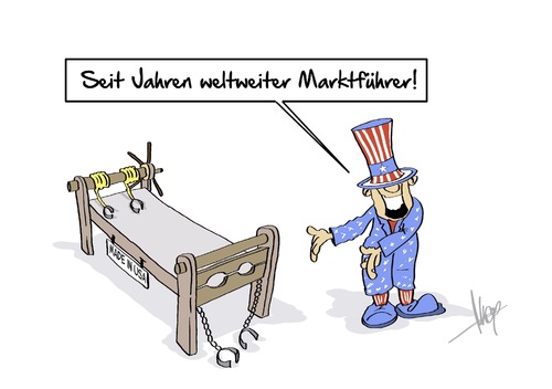 Cartoon: Marktführer (medium) by Marcus Gottfried tagged usa,bush,georg,folter,gefängnis,folterbericht,streckbank,amerika,krieg,gefangene,marktführer,qual,quälen,cia,jahre,verkauf,vertrieb,marcus,gottfried,cartoon,karikatur,usa,bush,georg,folter,gefängnis,folterbericht,streckbank,amerika,krieg,gefangene,marktführer,qual,quälen,cia,jahre,verkauf,vertrieb,marcus,gottfried,cartoon,karikatur