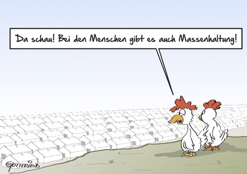 Cartoon: Massenhaltung (medium) by Marcus Gottfried tagged tier,tierhaltung,massentierhaltung,stall,huhn,schwein,enge,zelt,zeltlager,flüchtling,asyl,gemeinschaft,freiheit,marcus,gottfried,cartoon,karikatur,tier,tierhaltung,massentierhaltung,stall,huhn,schwein,enge,zelt,zeltlager,flüchtling,asyl,gemeinschaft,freiheit,marcus,gottfried,cartoon,karikatur