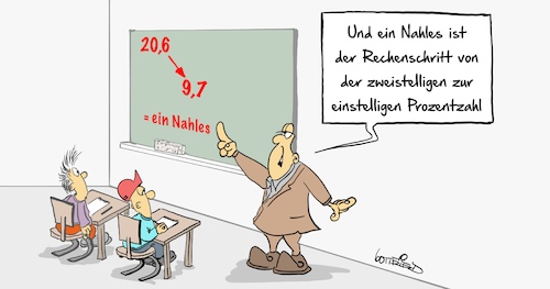 Cartoon: Nahes (medium) by Marcus Gottfried tagged spd,andrea,nahes,prozente,sozialdemokraten,csu,landtagswahl,bayernwahl,bayern,bayernspd,marcus,gottfried,spd,andrea,nahes,prozente,sozialdemokraten,csu,landtagswahl,bayernwahl,bayern,bayernspd,marcus,gottfried