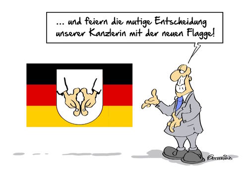 Cartoon: neue Flagge (medium) by Marcus Gottfried tagged merkel,bundeskanzlerin,weitermachen,regierung,berlin,bund,cdu,mutti,csu,konstante,flagge,raute,wahrzeichen,freude,marcus,gottfried,cartoon,karikatur,merkel,bundeskanzlerin,weitermachen,regierung,berlin,bund,cdu,mutti,csu,konstante,flagge,raute,wahrzeichen,freude,marcus,gottfried,cartoon,karikatur