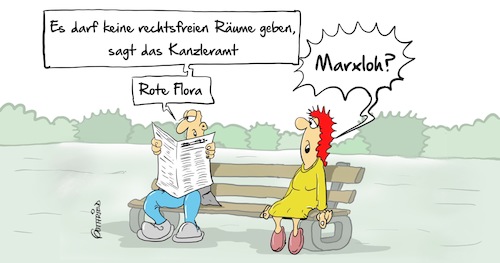 Cartoon: Rechtsfrei (medium) by Marcus Gottfried tagged rechtsfrei,rote,flora,duisburg,marxloh,gesetz,gesetzestreu,links,linker,block,migranten,familienclan,polizei,feinde,freunde,marcus,gottfried,cartoon,karikatur,rechtsfrei,rote,flora,duisburg,marxloh,gesetz,gesetzestreu,links,linker,block,migranten,familienclan,polizei,feinde,freunde,marcus,gottfried,cartoon,karikatur