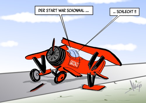 Cartoon: schlechter Start (medium) by Marcus Gottfried tagged koalition,spd,cdu,csu,partei,marcus,gottfried,cartoon,karikatur,flugzeug,start,fliegen,flug,bruchlandung,schlecht,regierung,versagen,landebahn,startbahn,airport,flughafen,koalition,spd,cdu,csu,partei,marcus,gottfried,cartoon,karikatur,flugzeug,start,fliegen,flug,bruchlandung,schlecht,regierung,versagen,landebahn,startbahn,airport,flughafen