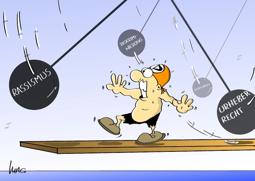 Cartoon: Spiel ohne Grenzen (medium) by Marcus Gottfried tagged piratenpartei,piraten,spiel,ohne,grenzen,parteiprogramm,hinderniss,brett,geschicklichkeit,probleme,ausweichen,sexismus,rassismus,vorwurf,realität,urheberrecht,gegenwind,piratenpartei,piraten,spiel,ohne,grenzen,parteiprogramm,hinderniss,brett,geschicklichkeit,probleme,ausweichen,sexismus,rassismus,vorwurf,realität,urheberrecht