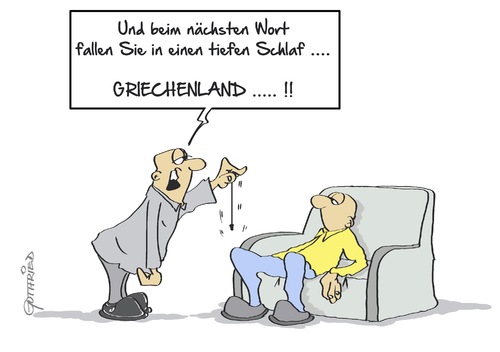 Cartoon: Tiefschlaf (medium) by Marcus Gottfried tagged griechenland,grexit,eu,europa,deutschland,schulden,medien,tv,fernsehen,radio,hypnose,überforderung,genug,erholung,marcus,gottfried,cartoon,karikatur,griechenland,grexit,eu,europa,deutschland,schulden,medien,tv,fernsehen,radio,hypnose,überforderung,genug,erholung,marcus,gottfried,cartoon,karikatur