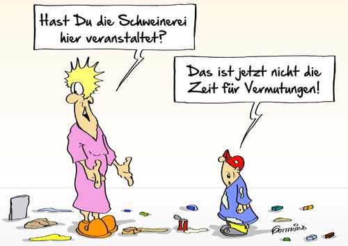 Cartoon: Vermutung (medium) by Marcus Gottfried tagged berlin,breitscheidplatz,terror,nizza,istanbul,paris,vermutung,presse,tv,statement,medien,experte,kind,krümel,schweinerei,aufräumen,unordnung,ausrede,inflationär,berlin,breitscheidplatz,terror,nizza,istanbul,paris,vermutung,presse,tv,statement,medien,experte,kind,krümel,schweinerei,aufräumen,unordnung,ausrede,inflationär