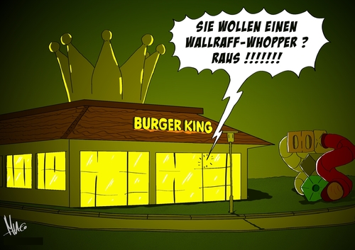 Cartoon: Wallraff-Whopper (medium) by Marcus Gottfried tagged burger,king,mcdonald,essen,restaurant,restaurattester,wallraff,undercover,journalist,reporter,tv,marcus,gottfried,cartoon,karikatur,keime,bakterien,tester,fernsehen,reportage,schnellimbiss,schnellrestaurant,drive,in,burger,king,mcdonald,essen,restaurant,restaurattester,wallraff,undercover,journalist,reporter,tv,marcus,gottfried,cartoon,karikatur,keime,bakterien,tester,fernsehen,reportage,schnellimbiss,schnellrestaurant,drive,in