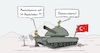 Cartoon: Einmarschieren (small) by Marcus Gottfried tagged einmarschieren,türkei,syrien,kurden,nato,europa,erdogan,militär,assad