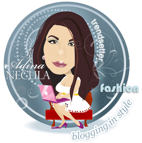 Cartoon: Fashion blogger (medium) by Nicoleta Ionescu tagged blog,fashion,adina,necula