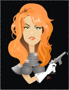 Cartoon: Jane Fonda (small) by Nicoleta Ionescu tagged jane,fonda,barbarella,sex,symbol,woman,feminist,art,stil