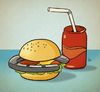 Cartoon: The Horse-burger (small) by Nicoleta Ionescu tagged horse,meat,hamburger,food