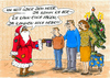 Cartoon: ...da kommen noch mehr (small) by marka tagged weihnachten,politik,probleme