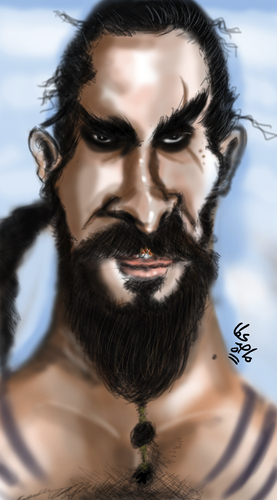 Cartoon: Khal-Drogo-Gameofthrones (medium) by Majid Atta tagged majid,atta