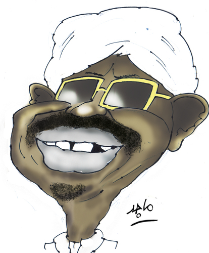Cartoon: Omar Al Bashir (medium) by Majid Atta tagged majid,atta