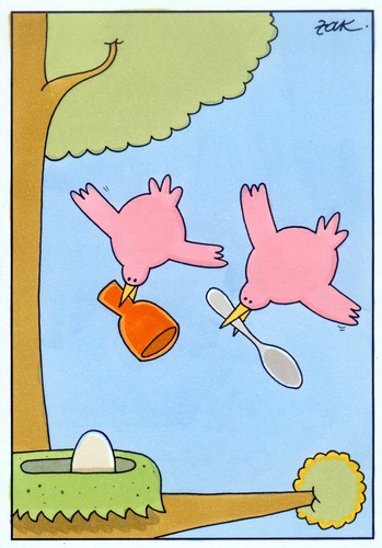 Cartoon: ei (medium) by WHOSPERFECT tagged bird,ei,vogel