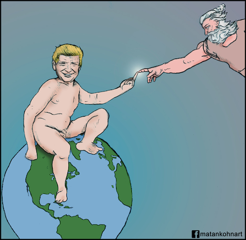 Cartoon: Donald Trump 45th President (medium) by matan_kohn tagged donald,trump,45th,president,united,states