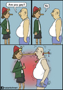 Cartoon: Are you gay? (small) by matan_kohn tagged gay,funny,comics,pinochio,haha,matan,kohn,blood