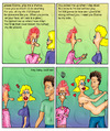 Cartoon: Love is...3 (small) by matan_kohn tagged love nowhereman funny comics window red head note matan kohn