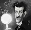 Cartoon: Nikola Tesla (small) by kadiryilmaz tagged nikola,tesla,electrical,engineer,mechanical,physicist,caricature,portrait,karikatur