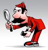 Cartoon: Detektiv (small) by Atzenhofer tagged detektiv,suche,lupe