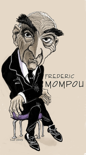 Cartoon: Frederic Mompou (medium) by frostyhut tagged frederic,mompou,composer,pianist,classical,music,catalan,spanish