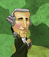 Cartoon: Franz Joseph Haydn (small) by frostyhut tagged haydn,classical,composer,wig,music