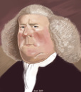 Cartoon: William Boyce (small) by frostyhut tagged composer,boyce,english,baroque,wig