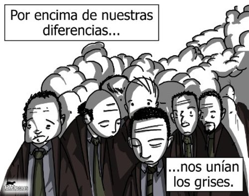 Cartoon: Ser gris (medium) by LaRataGris tagged gris