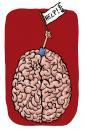 Cartoon: brain (small) by Kossak tagged gehirn hirn brain gedanken thoughts mind hilfe help psychologie psychology