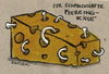 Cartoon: Piercing-Käse (small) by Kossak tagged piercing,käse,trend,kultur,metall,essen