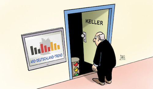 Cartoon: Ampel im Keller (medium) by Harm Bengen tagged ard,deutschland,trend,ampel,keller,sonntagsfrage,harm,bengen,cartoon,karikatur,ard,deutschland,trend,ampel,keller,sonntagsfrage,harm,bengen,cartoon,karikatur