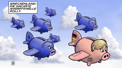 Cartoon: Angriffswelle (medium) by Harm Bengen tagged versicherungen,hedgefonds,banken,griechenland,troika,esm,staatsanleihen,zinsen,rettungsschirm,europa,eu,euro,euroschuldenkrise,schulden,verschuldung,efsf,erpressung,raub,bankrott,pleite,angriffswelle,esm,troika,griechenland,banken,hedgefonds,versicherungen,staatsanleihen,zinsen,rettungsschirm,erpressung,raub,bankrott,euroschuldenkrise,schulden,euro,eu