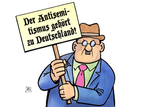 Cartoon: Antisemitismus (medium) by Harm Bengen tagged antisemitismus,judenfeindlichkeit,nazis,rechtsradikal,deutschland,israel,demonstration,anschlag,halle,synagoge,harm,bengen,cartoon,karikatur,antisemitismus,judenfeindlichkeit,nazis,rechtsradikal,deutschland,israel,demonstration,anschlag,halle,synagoge,harm,bengen,cartoon,karikatur