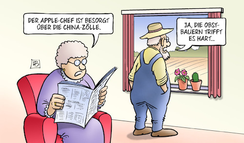 Cartoon: Apple besorgt (medium) by Harm Bengen tagged apple,chef,cook,trump,usa,besorgt,china,zoelle,handelsstreit,computer,obstbauern,äpfel,apfel,harm,bengen,cartoon,karikatur,apple,chef,cook,trump,usa,besorgt,china,zoelle,handelsstreit,computer,obstbauern,äpfel,apfel,harm,bengen,cartoon,karikatur