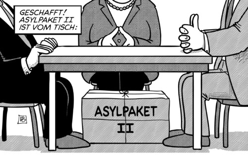 Asylpaket vom Tisch