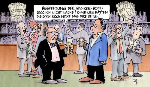 Cartoon: Banker-Boni-Begrenzung (medium) by Harm Bengen tagged banker,bank,boni,bonus,begrenzung,obergrenze,merkel,steinbrück,brown,krise,finanzkriese,finanzen,verursacher,boni,bank,banken,banker,bonus,begrenzung,obergrenze,angela merkel,frankw walter steinbrück,krise,finanzen,finanzkrise,wirtschaftskrise,verursacher,angela,merkel,frankw,walter,steinbrück