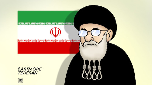 Cartoon: Bartmode Teheran (medium) by Harm Bengen tagged bartmode,teheran,iran,proteste,demonstrationen,todesurteile,todesstrafe,galgenstrick,ajatollah,chamenei,harm,bengen,cartoon,karikatur,bartmode,teheran,iran,proteste,demonstrationen,todesurteile,todesstrafe,galgenstrick,ajatollah,chamenei,harm,bengen,cartoon,karikatur