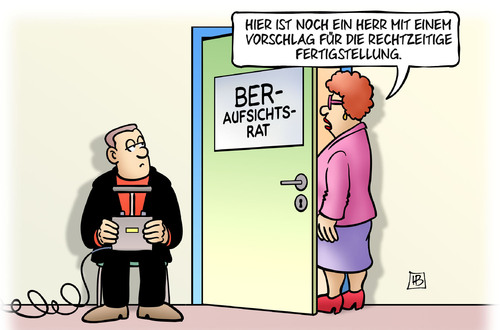 Cartoon: BER-Lösung (medium) by Harm Bengen tagged vorschlag,fertigstellung,ber,berlin,flughafen,bau,verzögerung,lösung,sprengung,harm,bengen,cartoon,karikatur,vorschlag,fertigstellung,ber,berlin,flughafen,bau,verzögerung,lösung,sprengung,harm,bengen,cartoon,karikatur