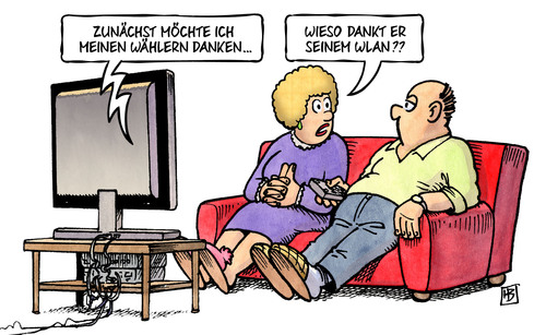 Cartoon: Berlin-Wahl (medium) by Harm Bengen tagged wählern,wahl,berlin,danken,wlan,computer,internet,tv,harm,bengen,cartoon,karikatur,wählern,wahl,berlin,danken,wlan,computer,internet,tv,harm,bengen,cartoon,karikatur