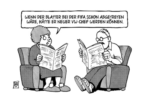 Blatter und VW