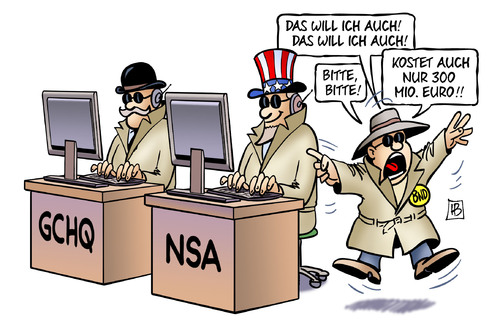 Cartoon: BND-Wünsche (medium) by Harm Bengen tagged twitter,facebook,gesichtserkennung,soziale,netzwerke,snowden,ueberwachung,echtzeit,wünsche,nsa,gchq,bnd,spitzel,spionage,harm,bengen,cartoon,karikatur,twitter,facebook,gesichtserkennung,soziale,netzwerke,snowden,ueberwachung,echtzeit,wünsche,nsa,gchq,bnd,spitzel,spionage,harm,bengen,cartoon,karikatur