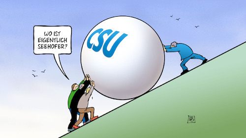 Cartoon: Bremsklotz Seehofer (medium) by Harm Bengen tagged bremsklotz,sisyphos,sisyphus,seehofer,koalition,verlust,absolute,mehrheit,bayern,landtagswahl,wahlergebnis,partei,csu,harm,bengen,cartoon,karikatur,bremsklotz,sisyphos,sisyphus,seehofer,koalition,verlust,absolute,mehrheit,bayern,landtagswahl,wahlergebnis,partei,csu,harm,bengen,cartoon,karikatur